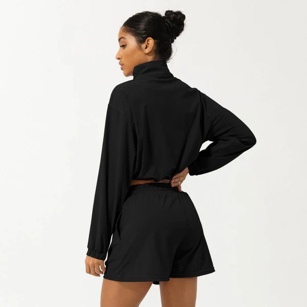 Well-in Vogue Momentum Half-Zip Shorts Set - Image 8