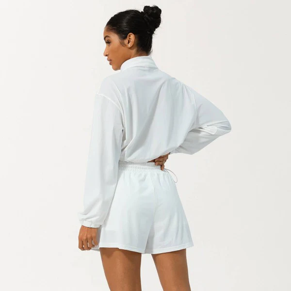 Well-in Vogue Momentum Half-Zip Shorts Set - Image 9