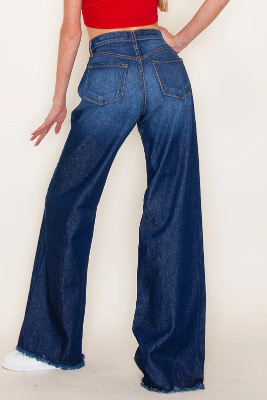 Western denim Wild Leg jeans pants wester - Image 8