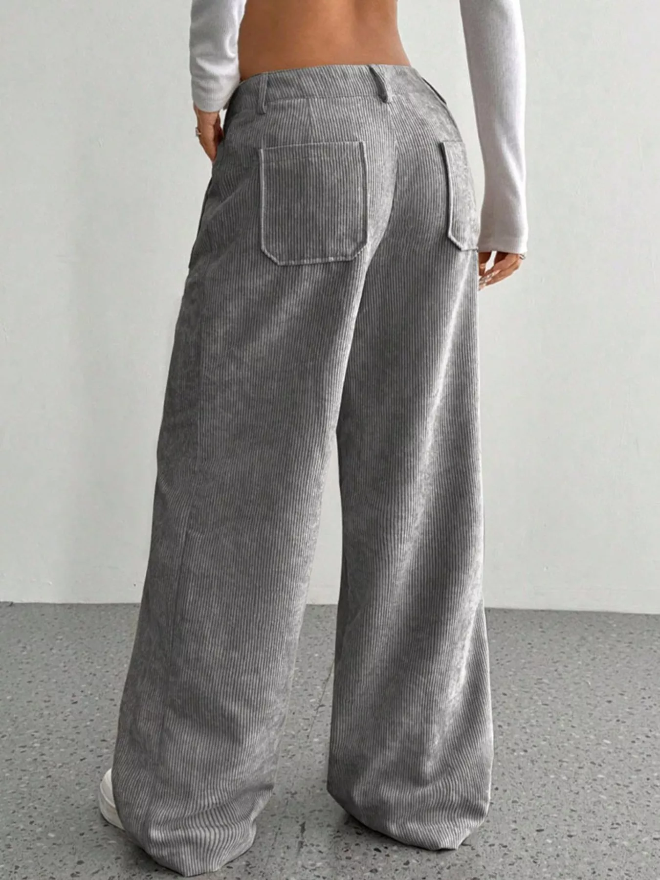 Wide Leg Corduroy Pants - Image 19