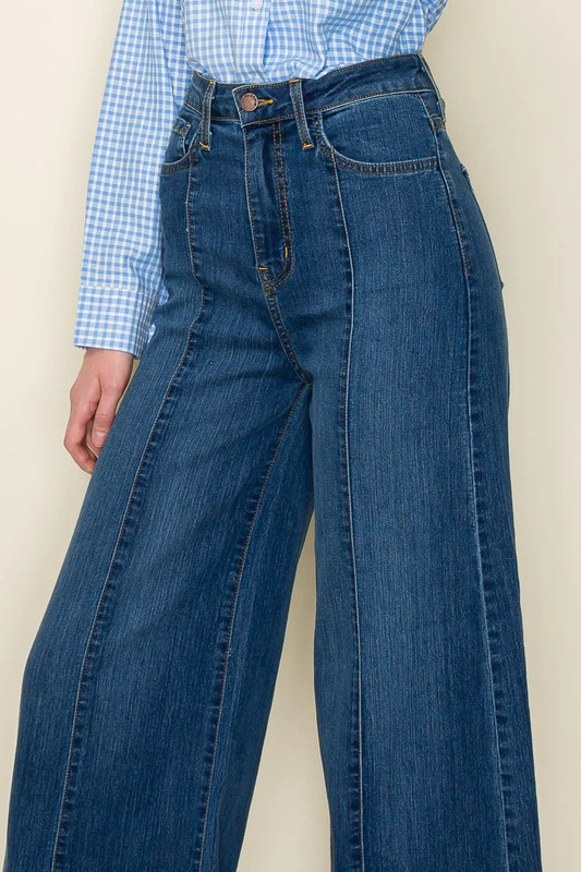 Wide leg, denim pants,  jeans, western - Image 5