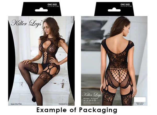 Woke Up in Lace Two-Piece Bodystocking Set w/Thong - Image 27