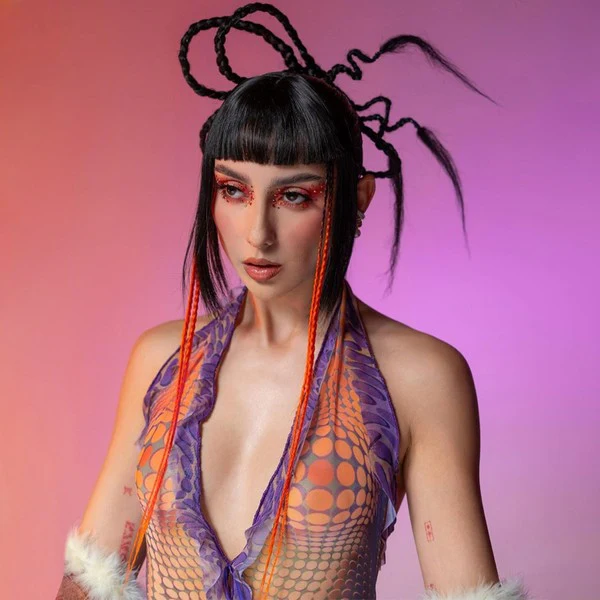 Women Abstract Sexy Mesh Dress - Image 5