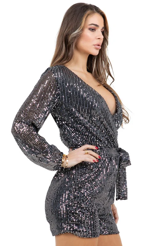 WOMEN FASHION SEQUIN ROMPERS - Image 4