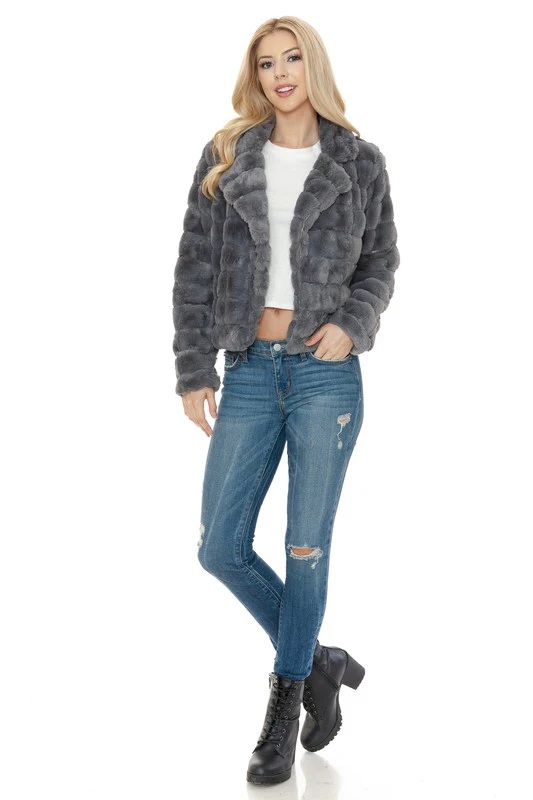 Women Faux Fur Jacket - Image 2