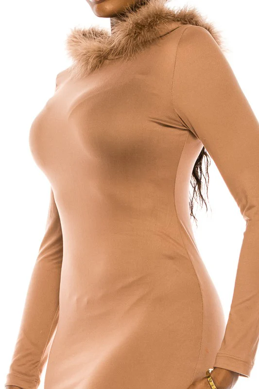 women's long dress with hoodie - Image 10