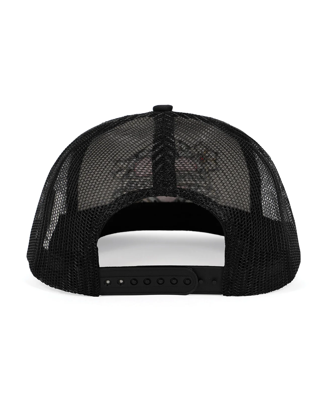 Wood Rocket Tattoo Heart Mother Fucker Trucker Hat - Black/White - Image 4