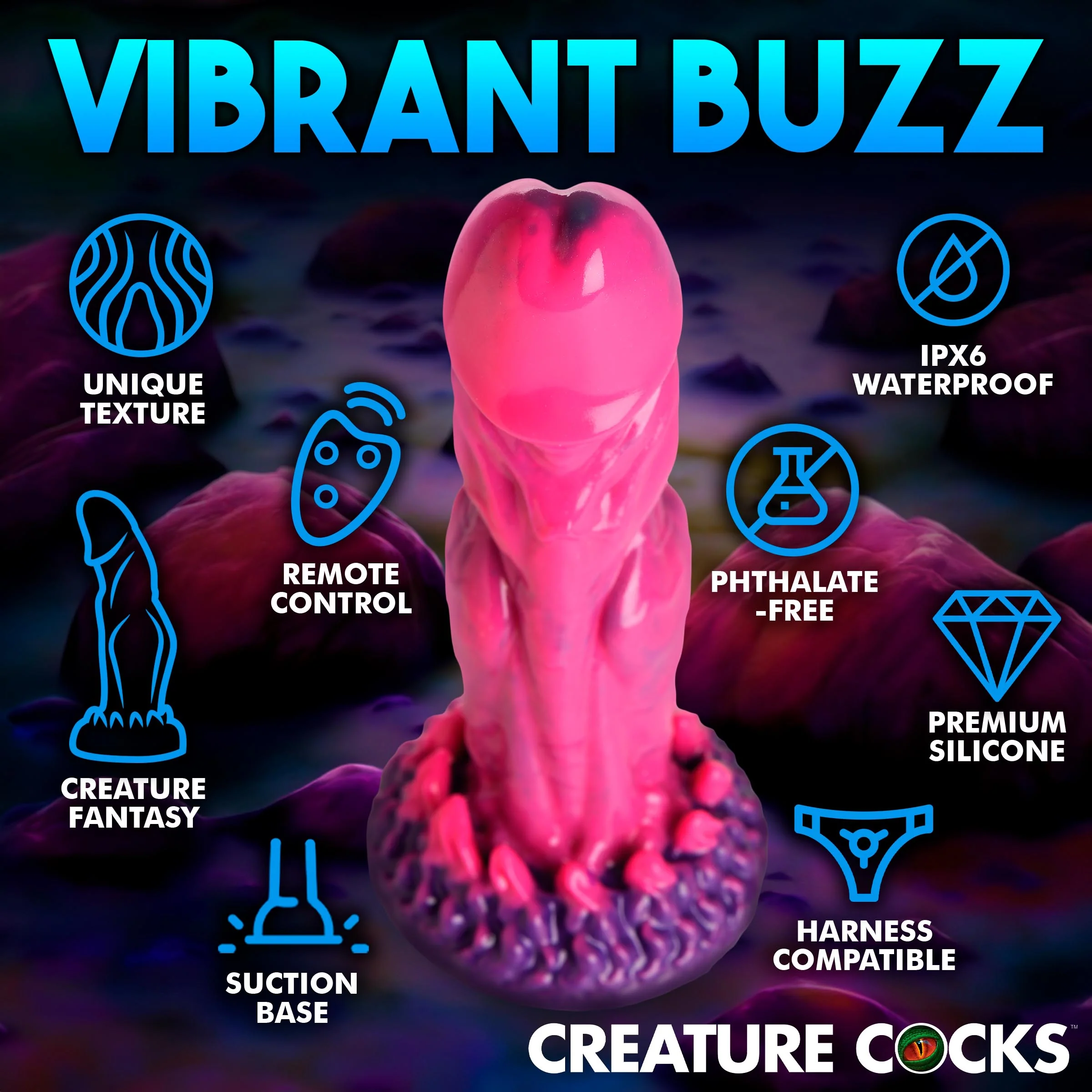 Xenox Vibrating Silicone Dildo With Remote - Image 7