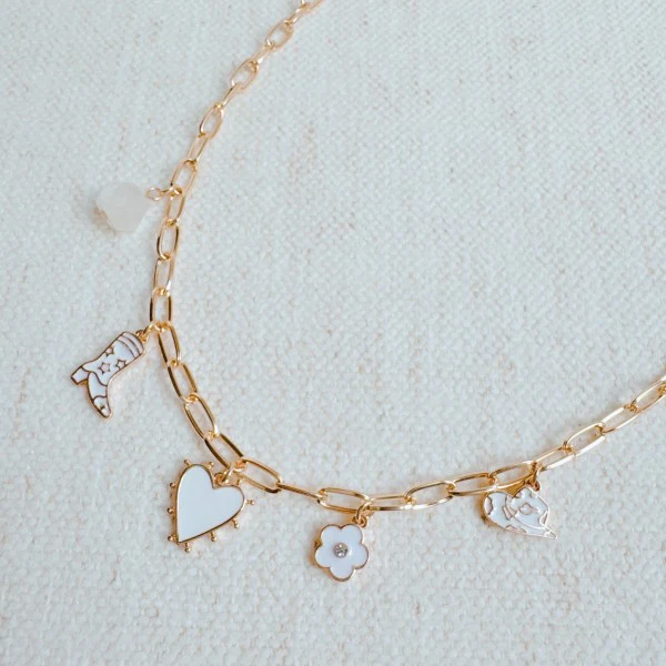 Yee-haw Heart Multi Charm Necklace - Image 2
