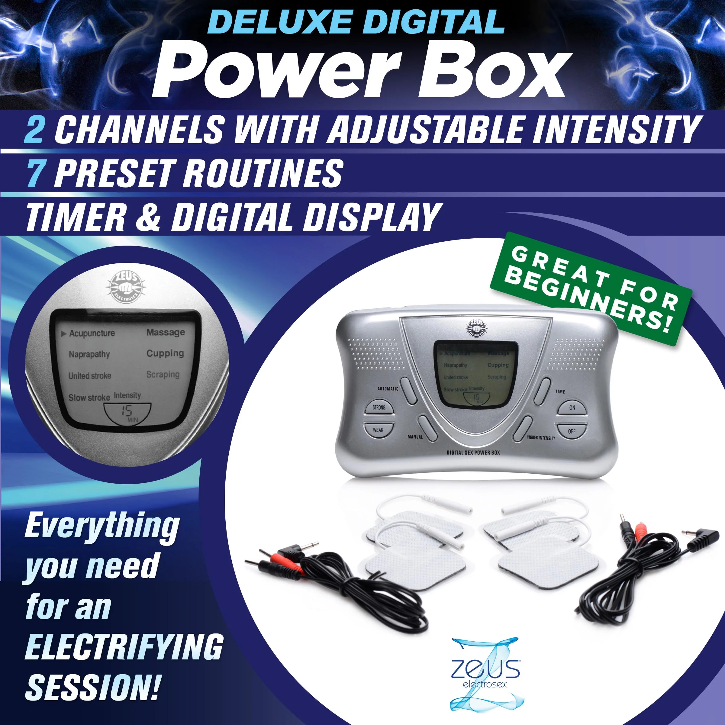 Zeus Electrosex Deluxe Digital Power Box - Image 4