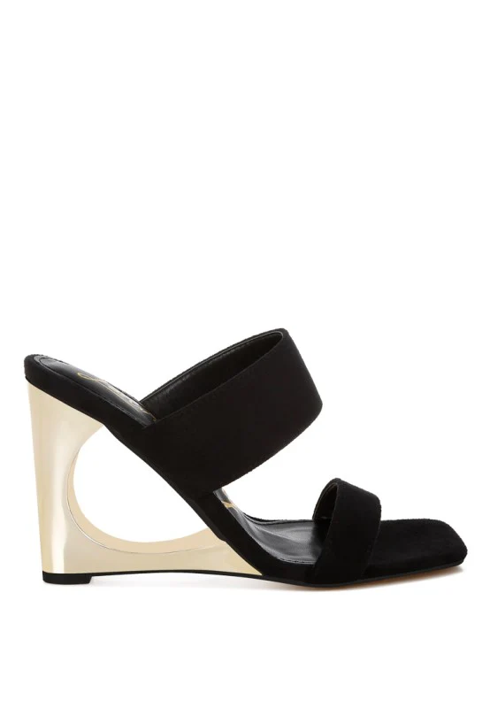 Zimeski Sculpted Wedge Slip-On Sandals - Image 3